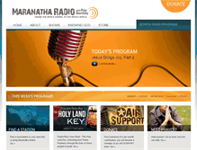 Tablet Screenshot of maranatharadio.com